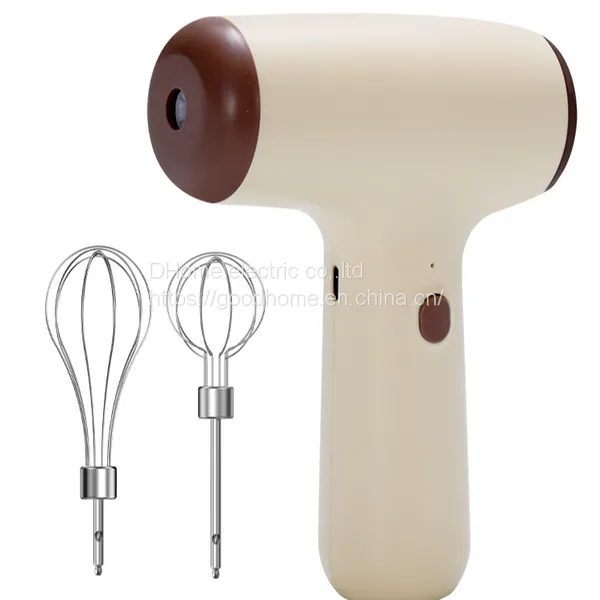 Wireless electric egg beater household mini cream automatic dispatcher cake baking handheld charging stirring machine（Wechat:13510231336）