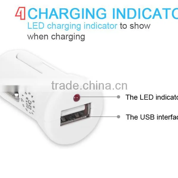 Best Promotion Gift 5V 1A Car Charger for Mobile Phone With CE ROHS photo-5