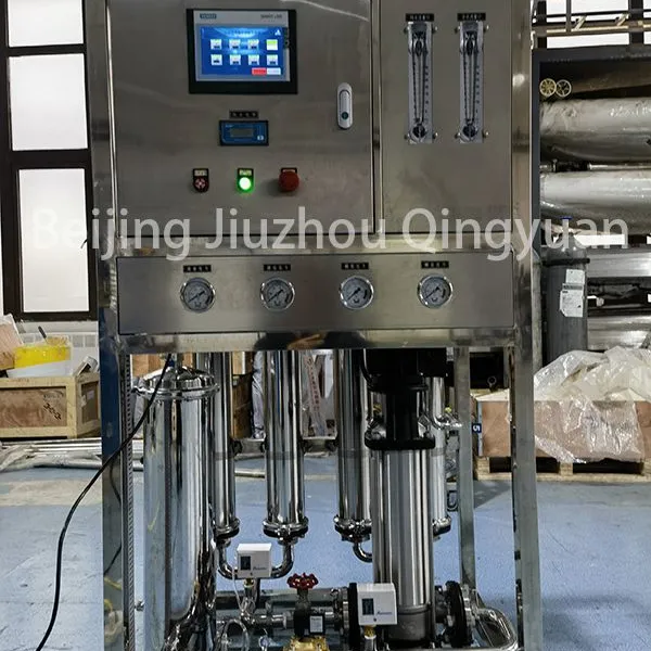 1000LPH Industrial Commercial HMI PLC Control Reverse Osmosis System Water Treatment Machinery