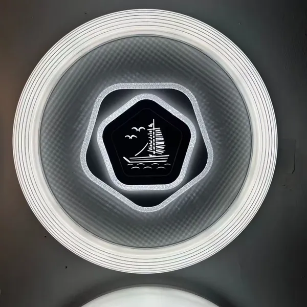2025 Bedroom Light, Modern Minimalist LED Glass Ceiling Light, Round Nordic Creative and Personalized Study Light photo-2
