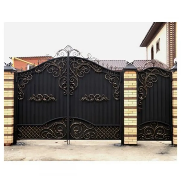 20FT Australia Driveway Gates Wrought Iron Gates Aluminum Gate Design photo-4
