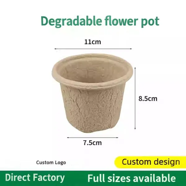 Biodegradable Paper Pulp Seedling Tray,30 Cells, 128cell,144cel Seeding Tray, photo-5