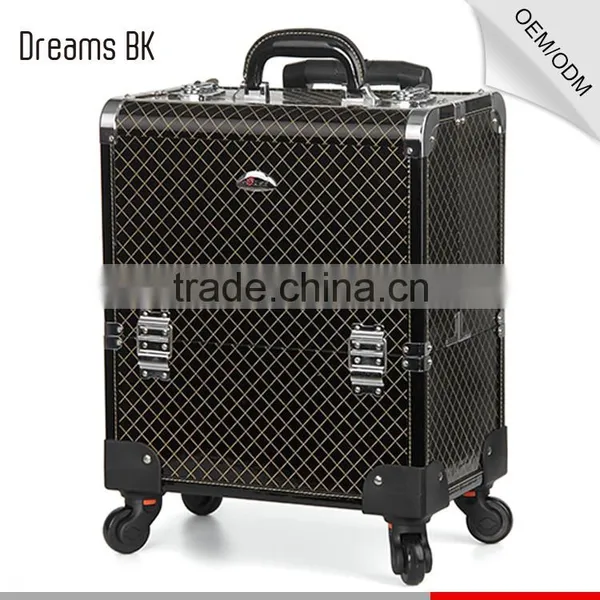 Guangzhou Factory Cheap Price Trolley Makeup Case With Trays photo-2