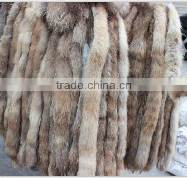 Natural Color Garment Real Raccoon Fur Collar , Customized in Length photo-2
