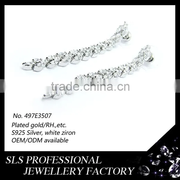 Wholesale Fashion Jewelry S925 Sterling Silver Tassel Stud Earrings photo-4