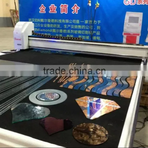 China Wuhan Factory Cnc Glass Cutting Machine/auto Shaped Glass Cutter photo-5