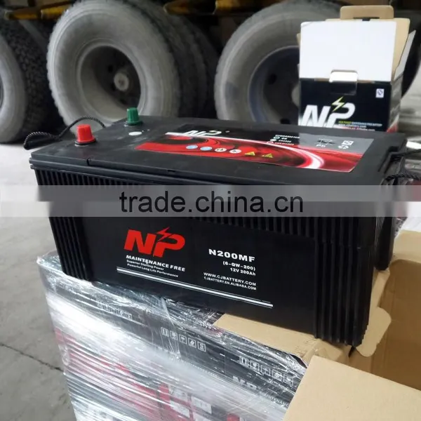 Popular 200ah Car Starting Battery 6-QW-200