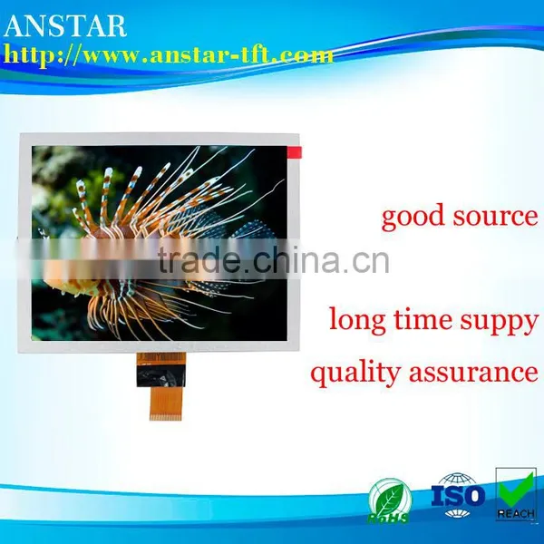8 Inch TFT LCD Display Panel With IPS and LVDS Interface Modules