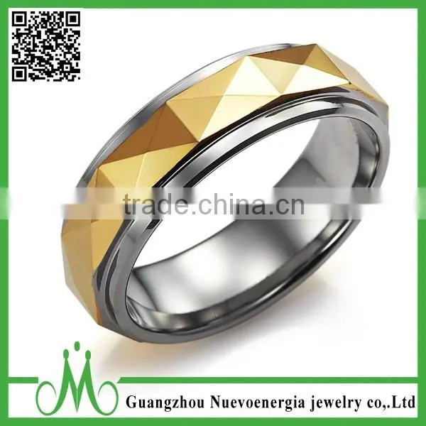 High Quality Engagement Black Inlay Wedding Ring Hot Selling Mens Tungsten Ring Design photo-4