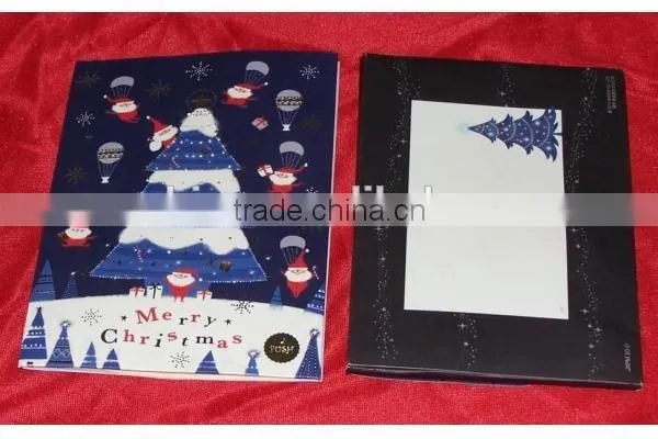 Chirstmas Greeting Card With Cardboard Box