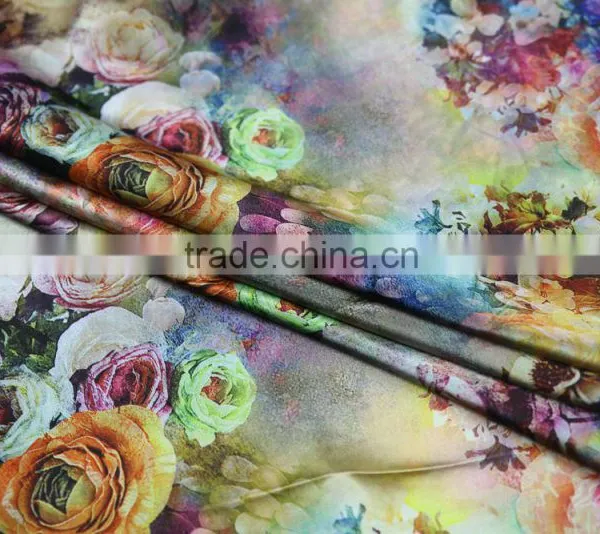 2016 New Decent Lady Fashion Scarves Factory Direct Custom Floral Printed Silk Scarf photo-5