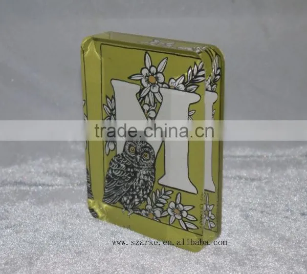 Acrylic Paperweight,acrylic Solid Alphabet Display Block With Back Printed Paper Sticker photo-6