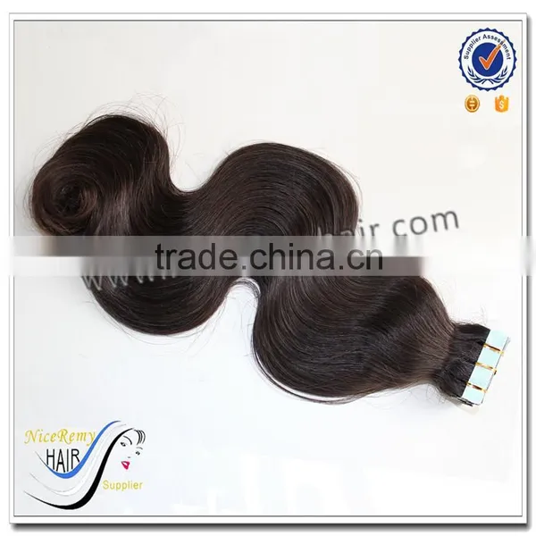 Wholesale Top Quality Tape Hair Extension Body Wave 100% Virgin Brazilian Hair