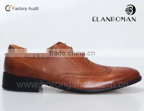 2016 Men Dress Shoes Genuine Leather Brogues Shoes Man Shoes Factory photo-3