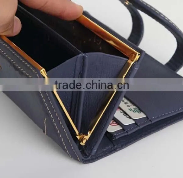 2015 New Design Promotion Pretty Leather Women Short Purse Shenzhen Wallet photo-5