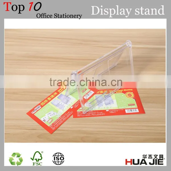Office Stationery V Shape Transprent Acrylic Table Sign Holder photo-4