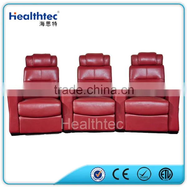 Luxury Red Home Cinema Sofa Recliner Chair photo-2