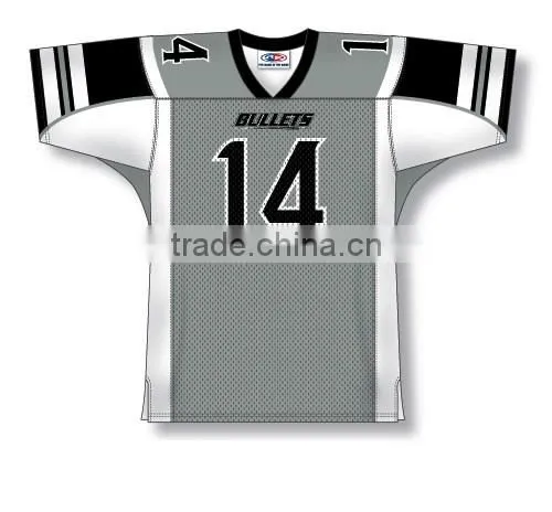 Polyester Spandex Custom Sublimated Bullets American Football Jersey/Shirt