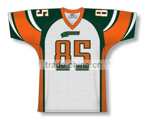 Polyester Spandex Custom Sublimated Crocodiles American Football Jersey/Shirt