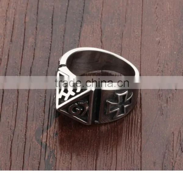 New Products 2016 Unique Design Catholic Religion Stainless Steel Class Ring for Men photo-3