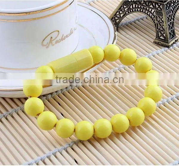 Factory Wholesale Creative Bead Bracelet Cable Micro USB 2.0 Charging Data Cable For Samsung photo-2
