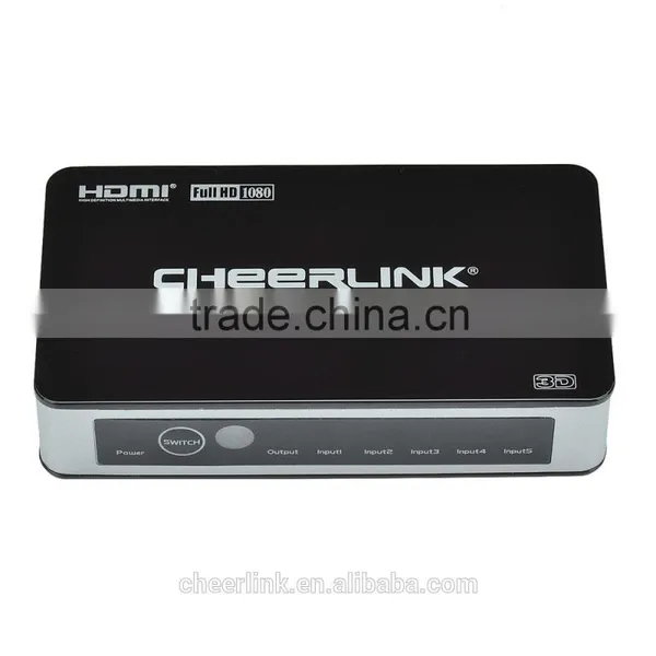 5x1 Hdmi Switch 501 Hdmi V1.4 With Ultra hd 2160p and 3d / Remote Control -black photo-2