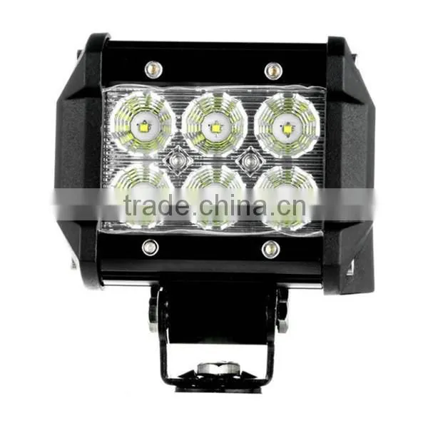 4" 18w 6 C Ree LED SUV Off-road Boat Headlight Spot Driving Fog Light Led Work Light Bar + Mounting Bracket photo-3