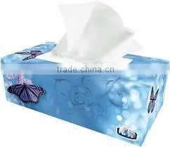 Virgin Wood Pulp Material and 2 Ply Layer Box Facial Tissue Paper photo-3