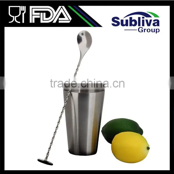 Manufacturer 280mm Stainless Steel 304 Disc Tail Bar Spoon photo-4