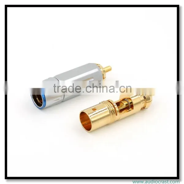 Professional Made Audio Connectors Audio RCA Male Connector Gold Plated Plug photo-5