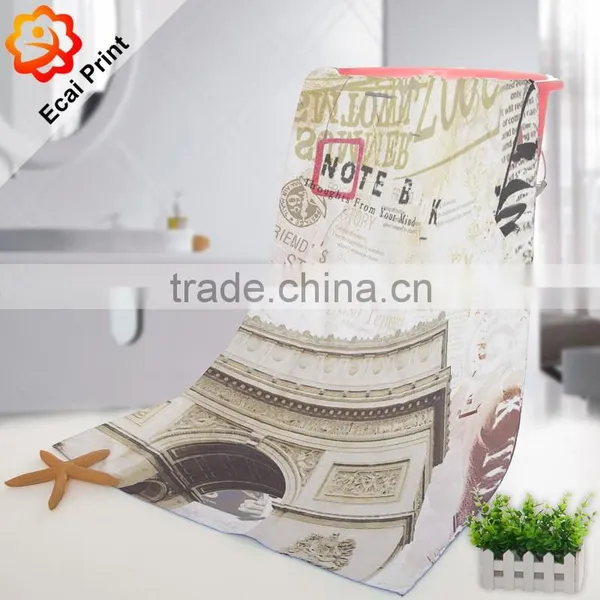 Nice Good Color Fastness Heat Transfer Printed Printing Bathtowel