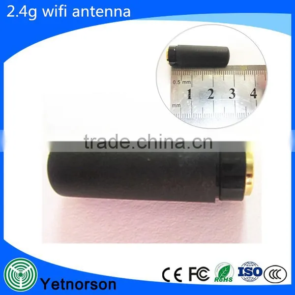 2.4ghz Wifi Antenna 2dbi SMA Plug Goldplated Connector Rubber Antenna Mini 27mm photo-3