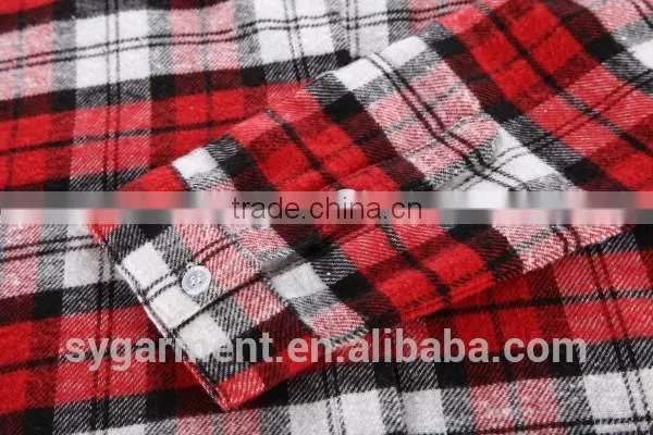 Women Fashion Long Sleeve Red Plaid Shirt photo-3