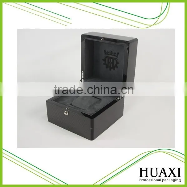 Luxury High Quality Carbon Fiber Watch Box With Button Lock photo-5