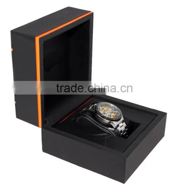 Luxurious Wooden Watch Box/Black Paper Watch Box for Single Watch photo-4