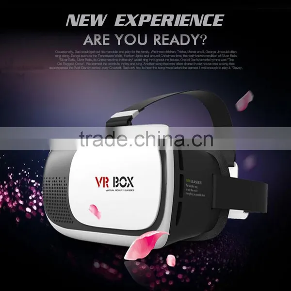 VR Virtual Reality Glasses Google Cardboard 3d Game Movie for 3.5" - 6.0" Smart Phone Head Mount Plastic VR BOX 2.0 Version photo-2