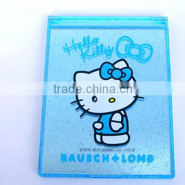 ABS Mirror,square Mirror, Blue Hello Kitty Mirror, Standing Mirror, Portable Fold Cosmetic Mirror photo-4