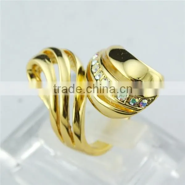 2014 New Fashion Stainless Steel 1 Gram Gold Ring