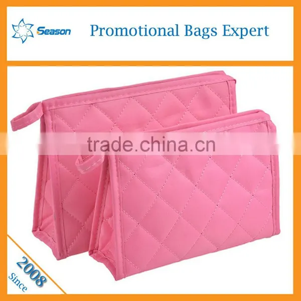 Wholesale Waffle Weave Cosmetic Bag Plain Canvas Cosmetic Bag Pvc Cosmetic Bag photo-5