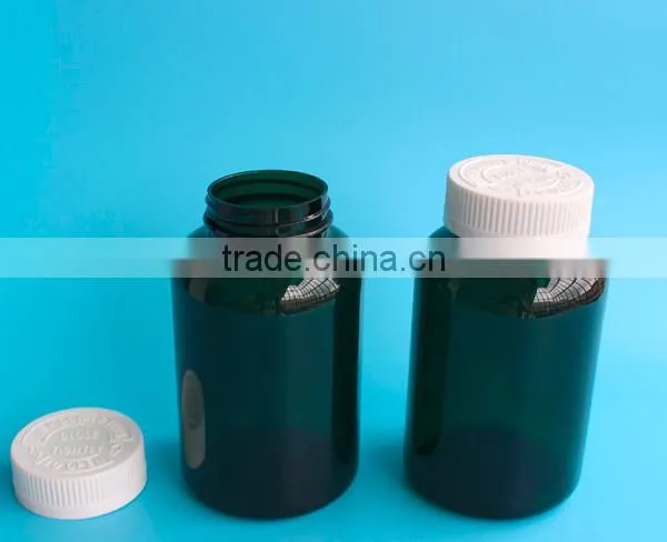 Colored PET 300ml Plastic Medicine Bottle With Plastic Cap,300cc Pharmaceutical Pill Container photo-2