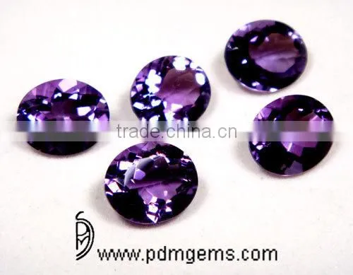 Oval Shape Cut Amethyst Loose Calibrated Gemstone, Amethyst Cut Stone photo-2