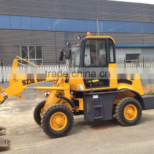 Manufactuer SZM 908 Mini Loader 4WD With CE Mini Wheel Loader photo-4