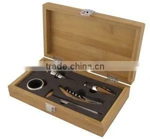 Wine Tool Set in Bamboo Box