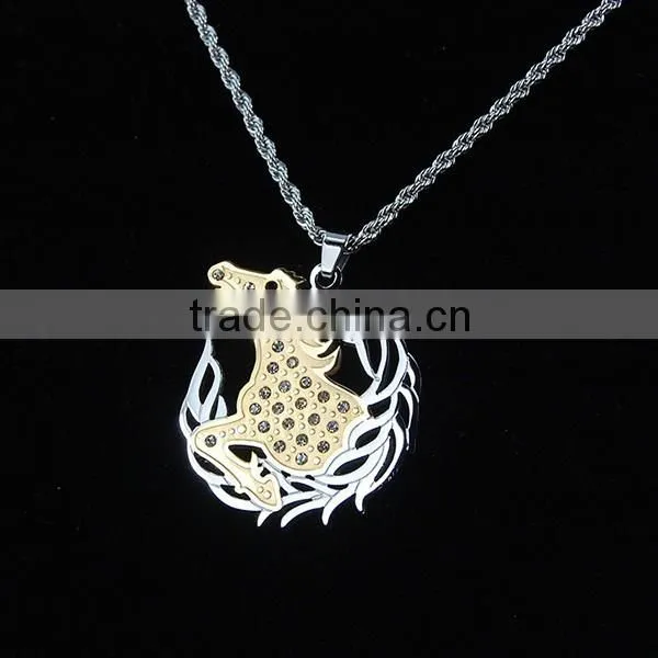 Chinese Gold Zodiac Horse Pendant photo-4