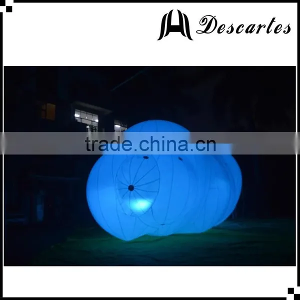 5m Long Lighted Inflatable Cloud /large Led Inflatable Helium Cloud Balloon for Sale photo-2