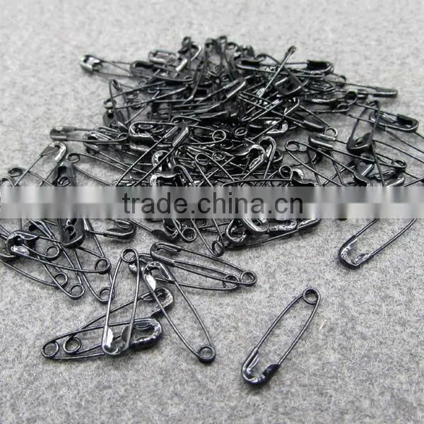 Black Brass Small Safety Pins photo-3