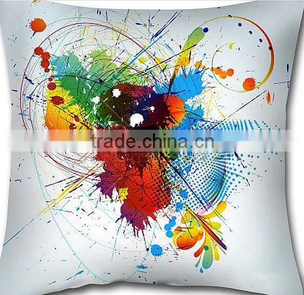 100% Cotton Linen Custom Printed Colorful Design Photo Print Cushion Cover photo-3