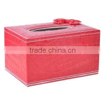 Elegant Design Cheap Leather Tissue Box Holder Cover photo-3