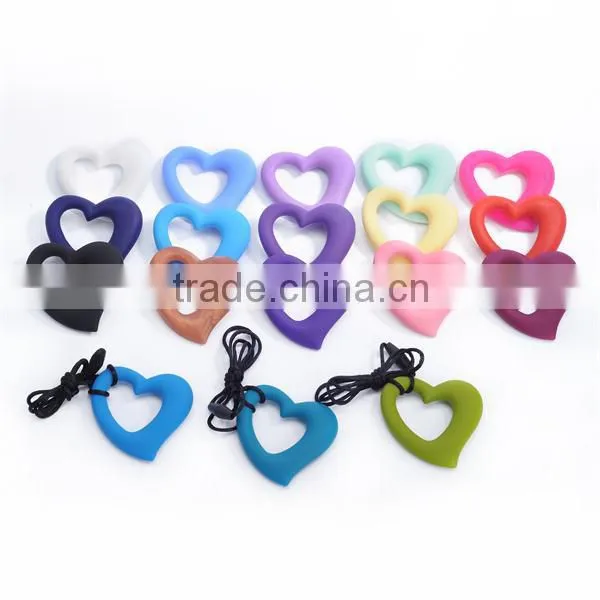 100% Food Grade Silicone FDA Approved BPA Free Silicone Pendant Teether For Baby photo-2
