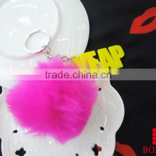 Factory Design Acrylic & Plush Key Holder for Gift photo-2